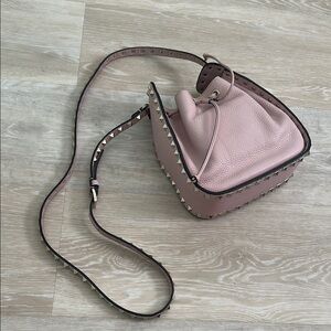 Valentino Garavani Pink Crossbody Bag with Studded Details